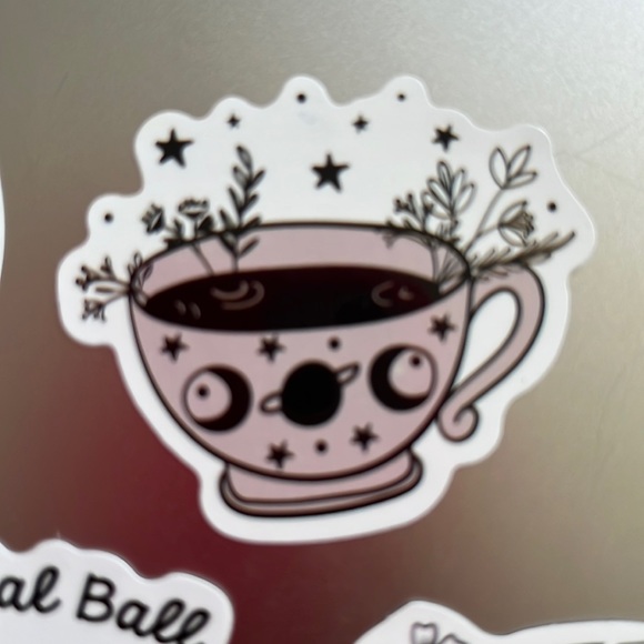 Set of 6 Witchy, Tarot & Crystal Waterproof Stickers - Picture 3 of 7